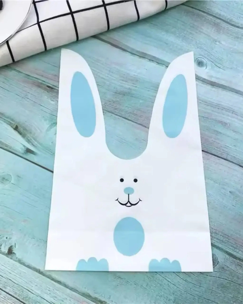 PACK X100 BOLSAS DE PLASTICO PARA DULCES DE PASCUA BOLSAS DE REGALOS PARA NIÑOS TAMAÑO 22X13CM - 7
