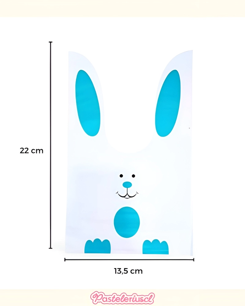 PACK X100 BOLSAS DE PLASTICO PARA DULCES DE PASCUA BOLSAS DE REGALOS PARA NIÑOS TAMAÑO 22X13CM - 8