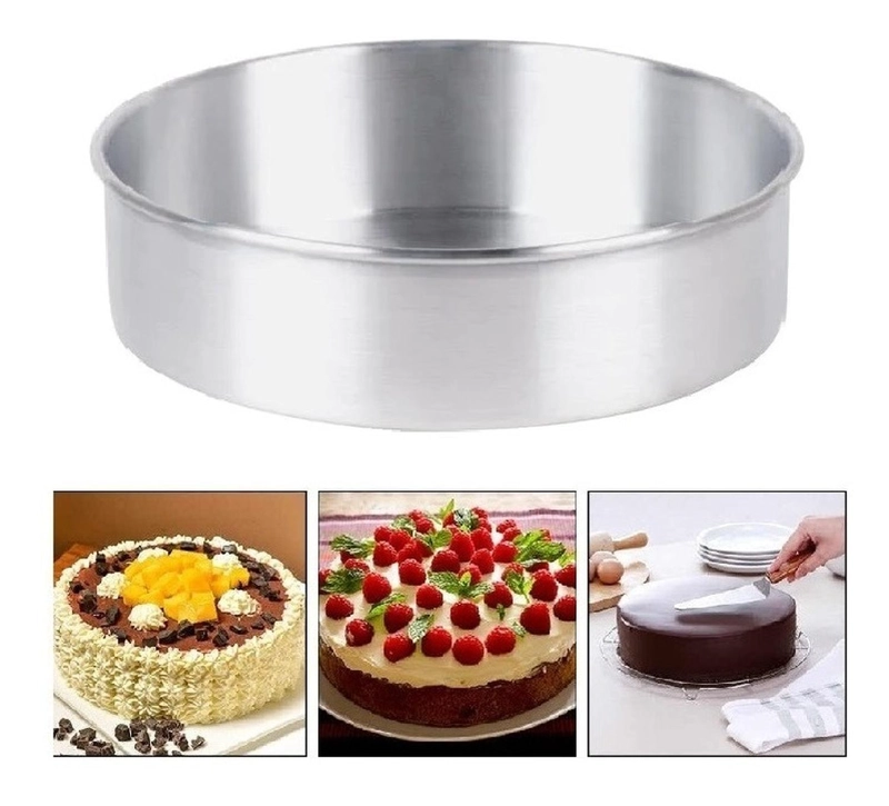 MOLDE TORTA MOLDE QUEQUE MOLDE ALUMINIO MOLDES TORTA 28X10CM GRIS