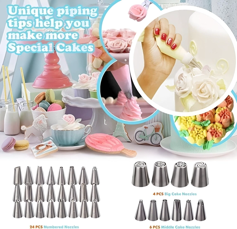 SET DE PASTELERIA ARTICULOS DE REPOSTERIA ESTECAS 207PZAS - 5