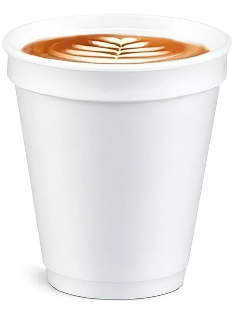 25 VASOS DESECHABLES PLUMAVIT TERMICO VASO CAFE 8OZ 240ML BLANCO - 1