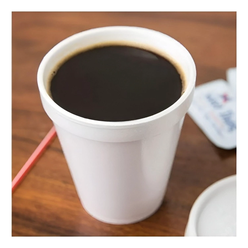 25 VASOS DESECHABLES PLUMAVIT TERMICO VASO CAFE 8OZ 240ML BLANCO - 6