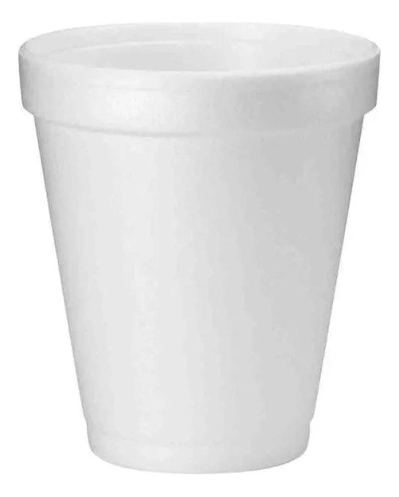 25 VASOS DESECHABLES PLUMAVIT TERMICO VASO CAFE 8OZ 240ML BLANCO - 8