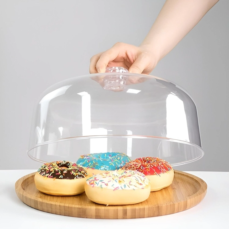 BASE PARA TORTAS PORTA TORTA CON TAPA PORTA CUPCAKES 33CM - 2