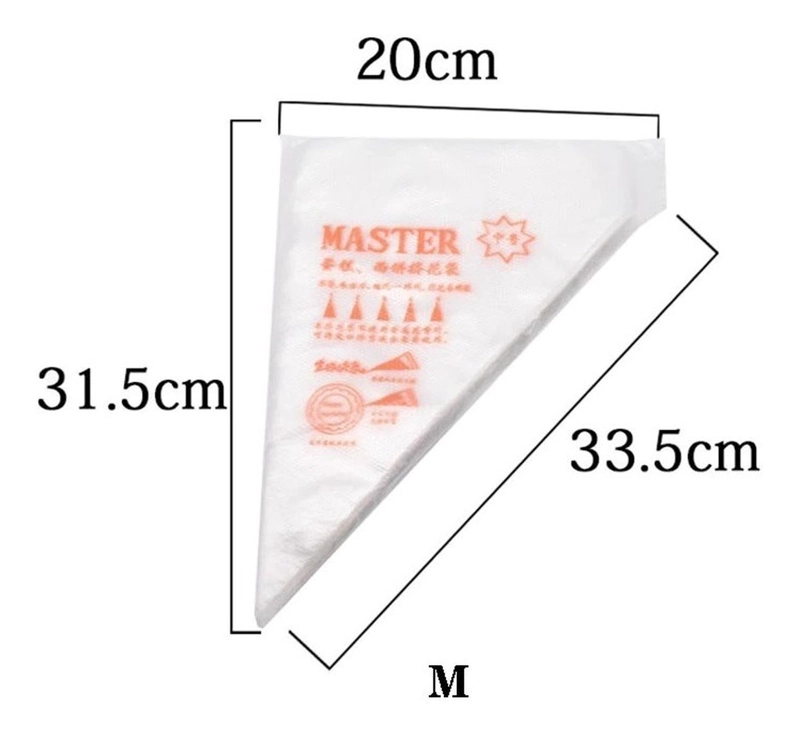 PACK X100 MANGAS PASTELERAS DESECHABLES MANGA DESECHABLE M - 3