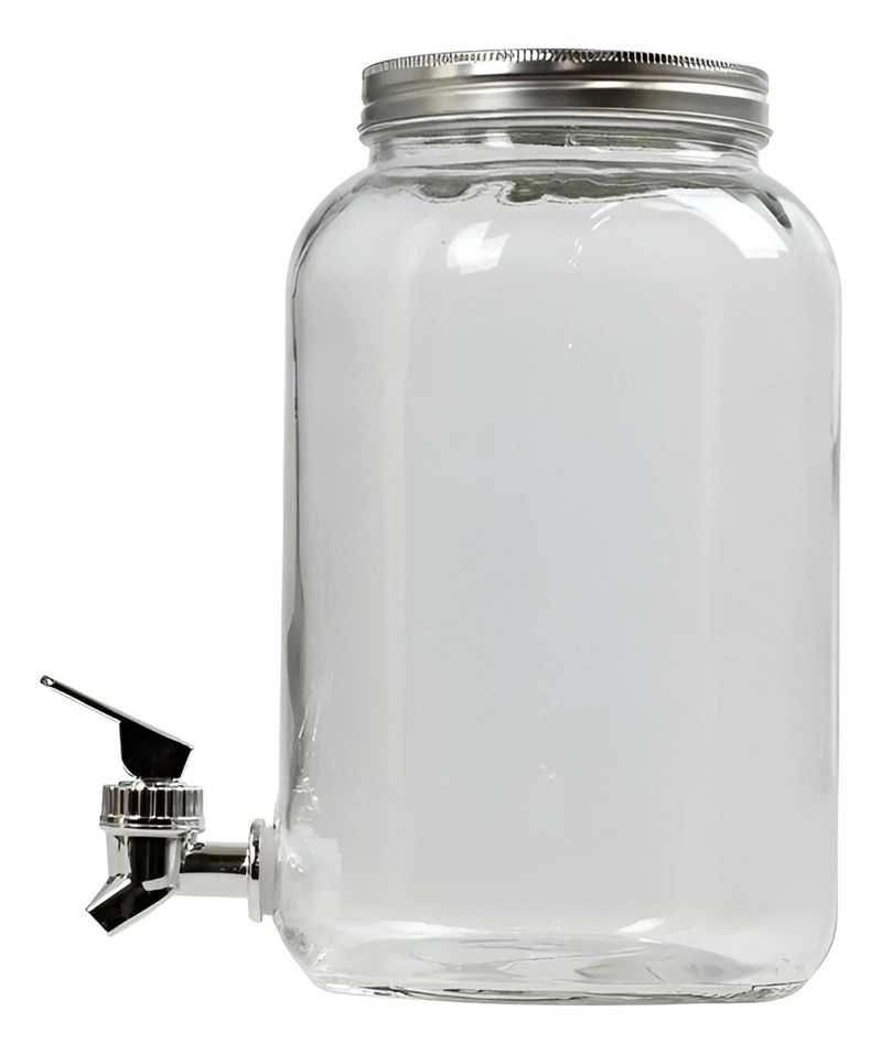 JARRO DE VIDRIO DISPENSADOR DE BEBIDAS JARRO PARA JUGOS 6L - 6