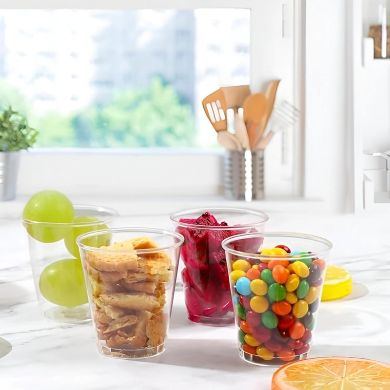 25 VASOS ACRILICOS POSTRES VASOS PLASTICOS VASOS POSTRE 2OZ - 6