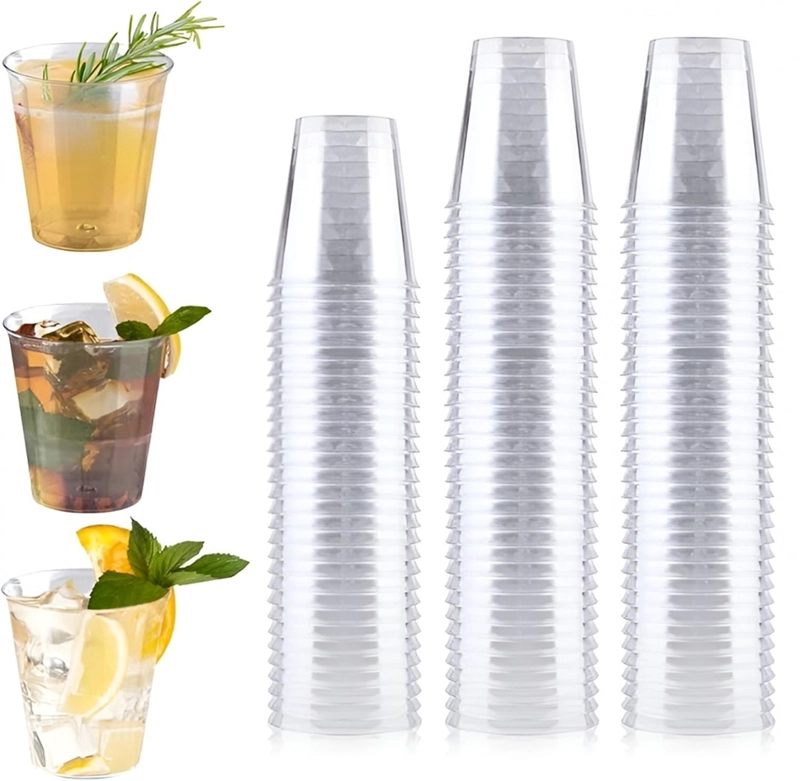 25 VASOS ACRILICOS POSTRES VASOS PLASTICOS VASOS POSTRE 2OZ - 9