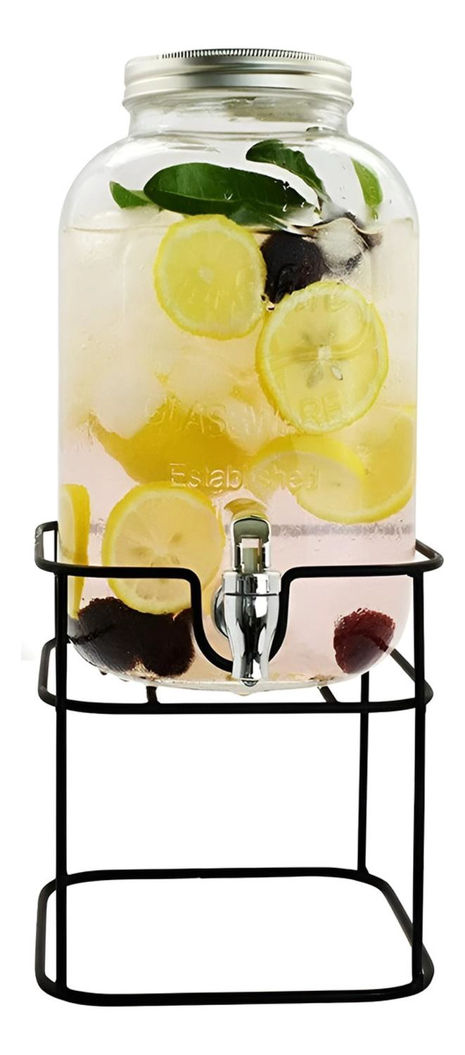 DISPENSADOR BEBIDAS CON ATRIL DISPENSADOR DE JUGOS JARRA 4L - 1