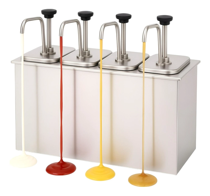 DISPENSADOR DE SALSA DISPENSADOR BOMBA DOSIFICADOR SALSA 8L - 1