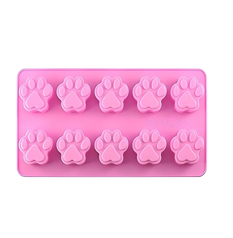 MOLDE PATITAS DE PERRO SILICONA CHOCOLATE MOLDES PARA CHOCOLATES - 1
