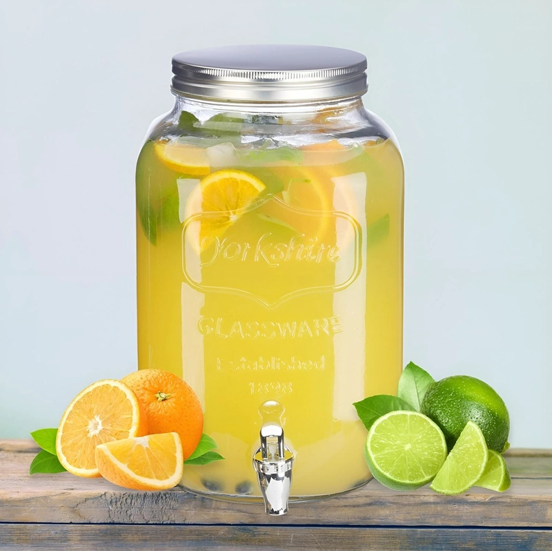 JARRO PARA JUGOS DISPENSADOR DE BEBIDAS JARRO DE VIDRIO 5L - 2