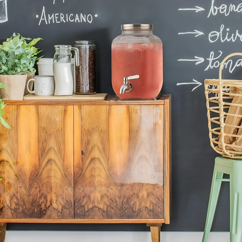 JARRO PARA JUGOS DISPENSADOR DE BEBIDAS JARRO DE VIDRIO 5L - 8