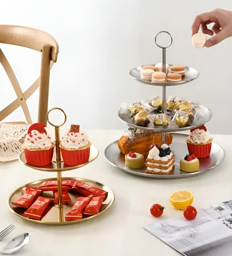 PORTA CUPCAKE PORTA TORTA EXHIBIDOR CANDY BAR SOPORTE 2NIVEL - 4