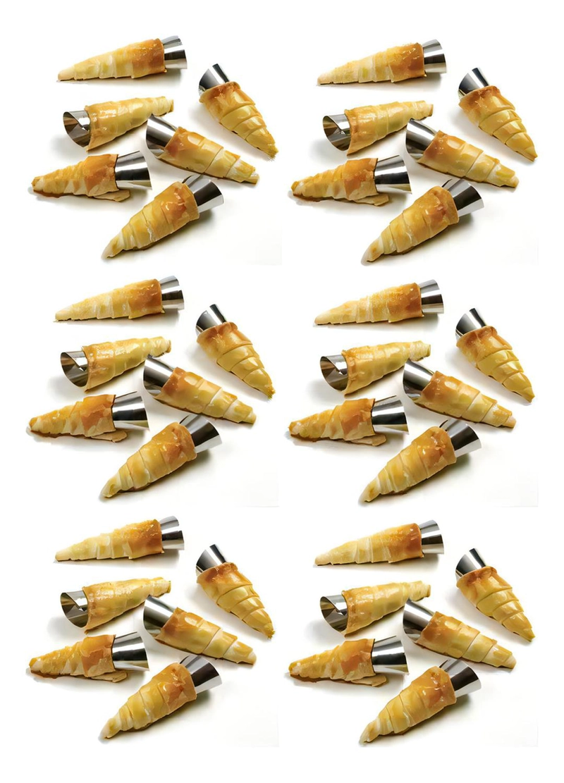 PACK X36 MOLDE CONO MOLDE PARA CANNOLI MOLDE CACHITO MOLDE CROISSANT MOLDE PAN DANES CONO MOLDE PARA - 3