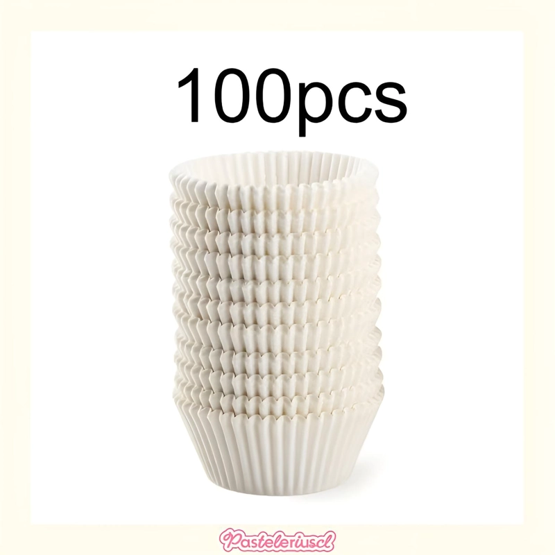 PACK X100 CAPSULA PARA HORNEAR CAPSULAS CUPCAKES CAPSULA 4CM - 8