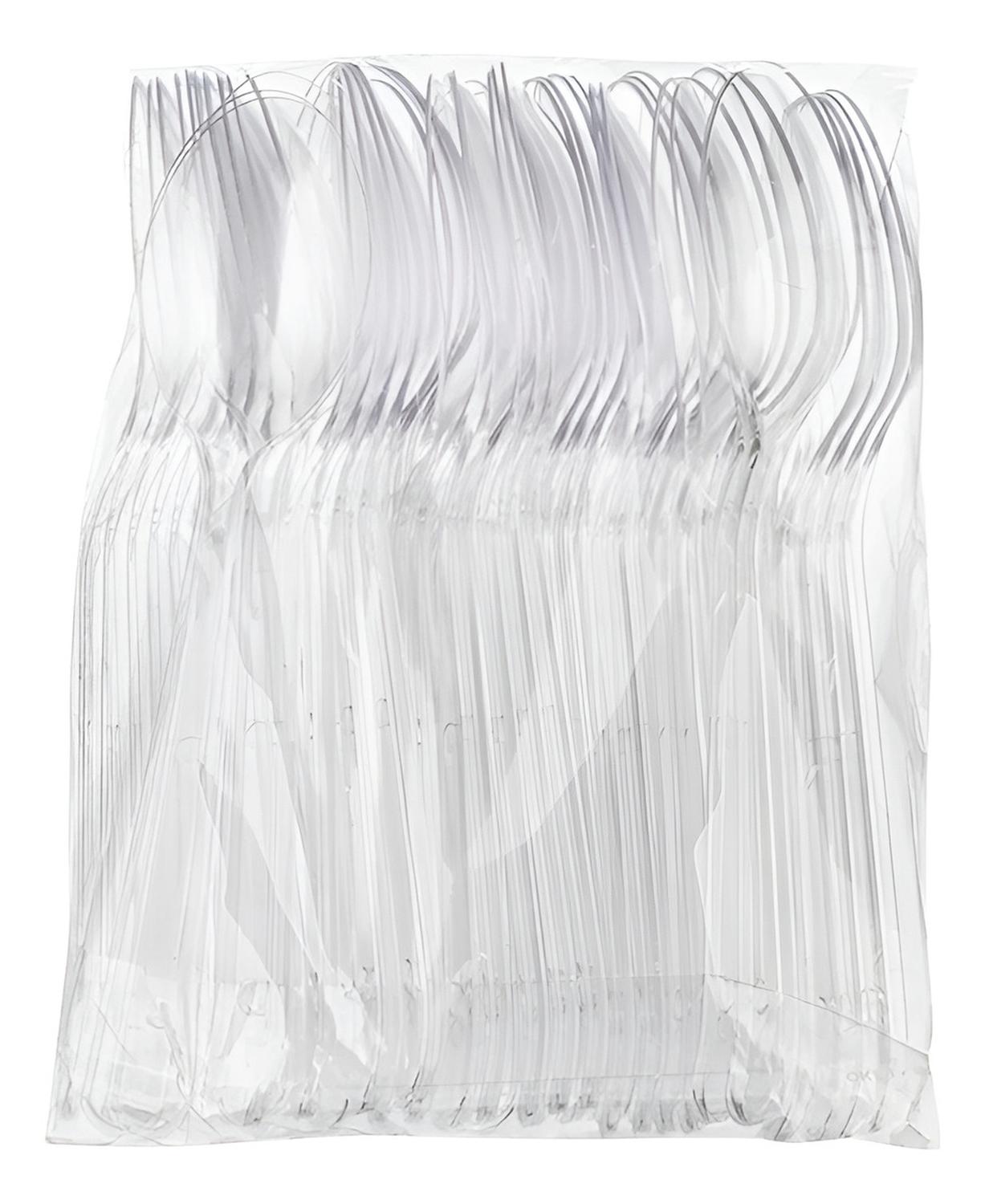 100 CUCHARAS PLASTICAS CUCHARA POSTRE CUCHARA MINI CUCHARAS TRANSPARENTES - 9