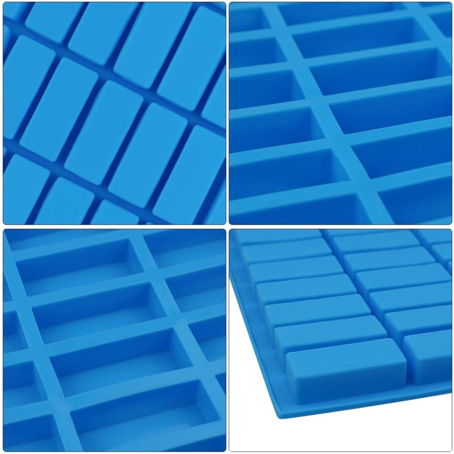 MOLDES SILICONA BARRA CHOCOLATE MOLDES HIELO MOLDE JABON AZUL - 7