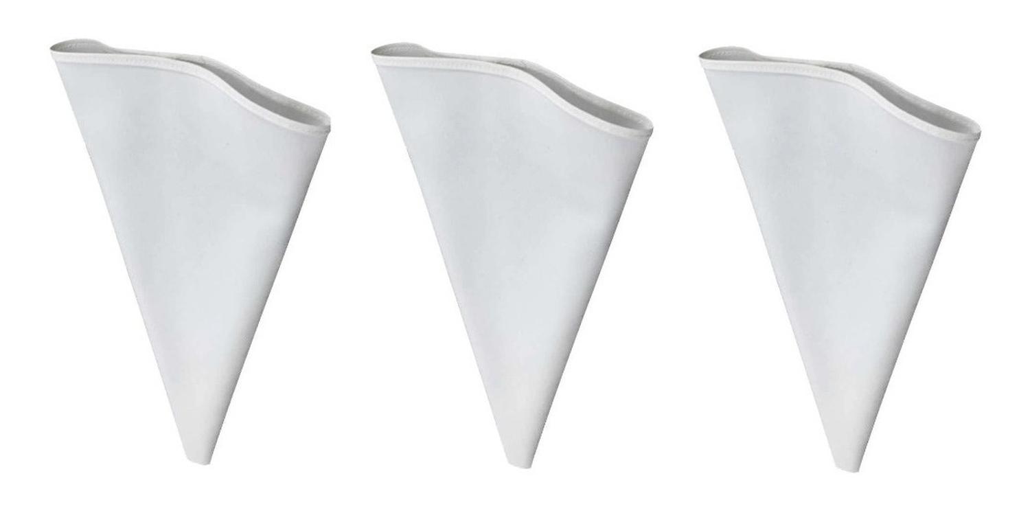 PACK X3 MANGA PASTELERA PROFESIONAL TELA MANGAS DE TELA 40CM BLANCO - 1