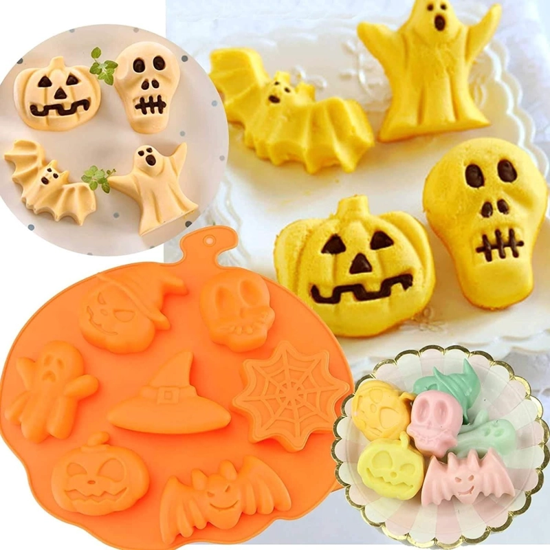MOLDES HALLOWEEN MOLDES SILICONA HALLOWEEN MOLDE CALABAZA 7 - 2