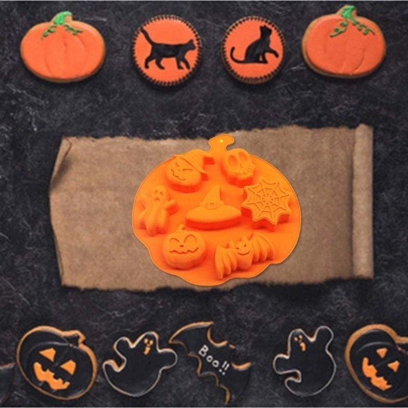 MOLDES HALLOWEEN MOLDES SILICONA HALLOWEEN MOLDE CALABAZA 7 - 4