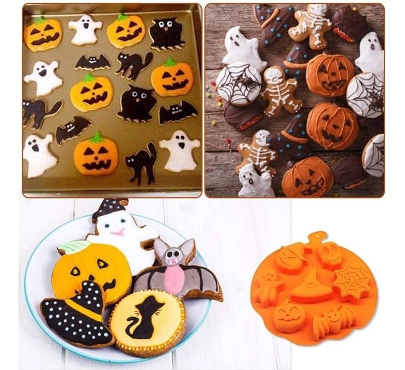 MOLDES HALLOWEEN MOLDES SILICONA HALLOWEEN MOLDE CALABAZA 7 - 6