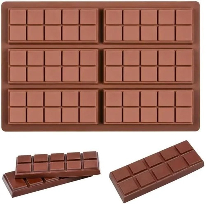 MOLDES DE CHOCOLATE MOLDES BARRA DE CHOCOLATE SILICONA 6066 - 1