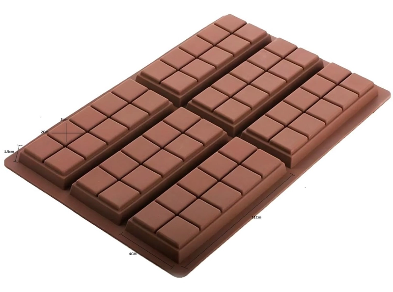 MOLDES DE CHOCOLATE MOLDES BARRA DE CHOCOLATE SILICONA 6066 - 4