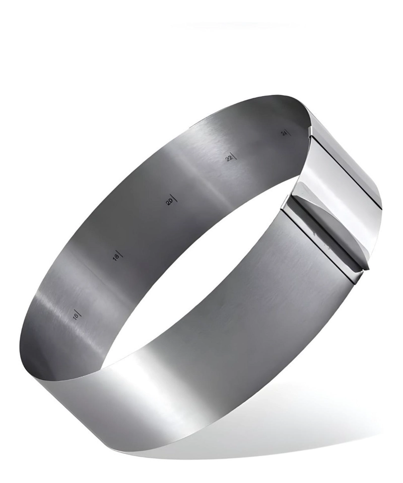 MOLDE DE TORTA MOLDES PARA TORTAS ANILLO REDONDO AJUSTABLE - 9