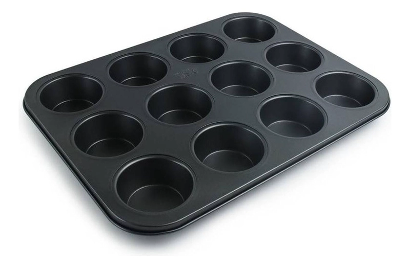 PACK X2 MOLDES 12 CUPCAKES MOLDE CUPCAKE MOLDE MUFFIN GRIS GRIS - 5