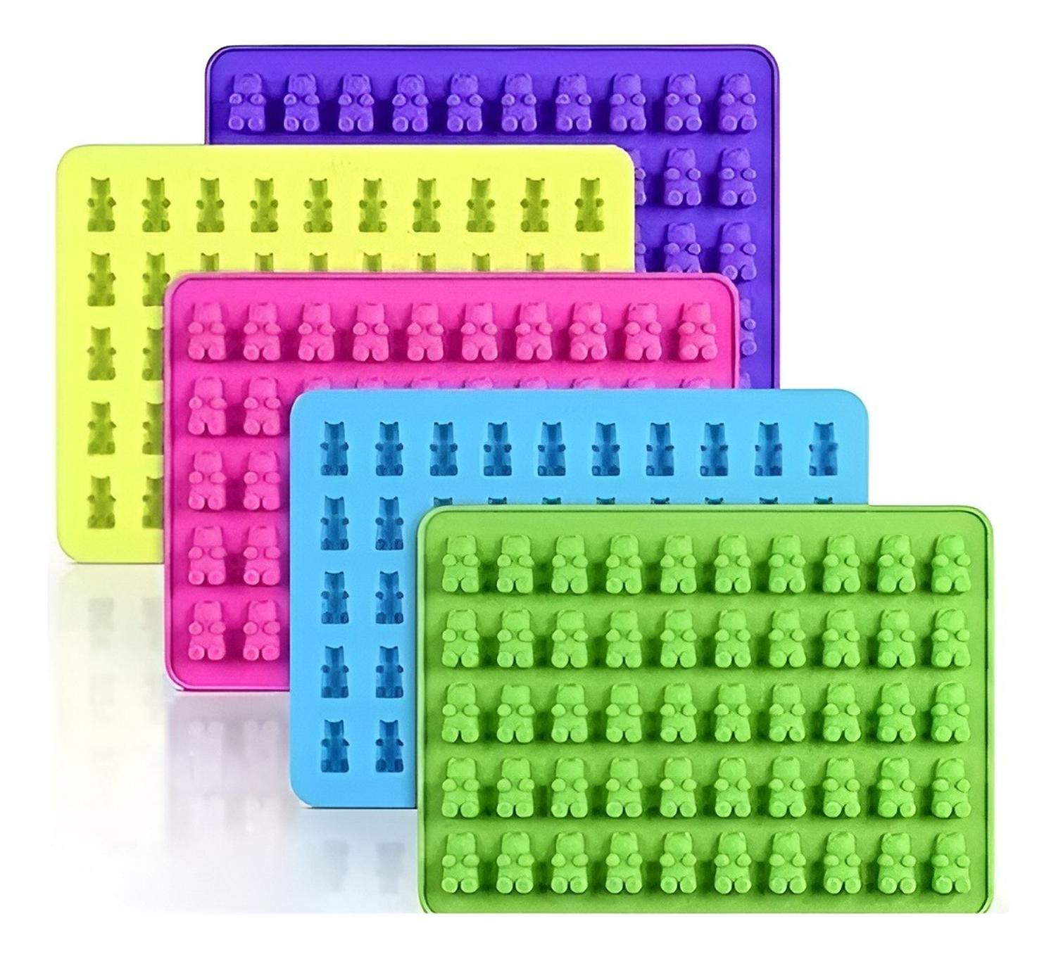 MOLDE DE SILICONA OSITOS MOLDES SILICONA REPOSTERIA 50 OSITO MULTICOLOR-146366 - 1