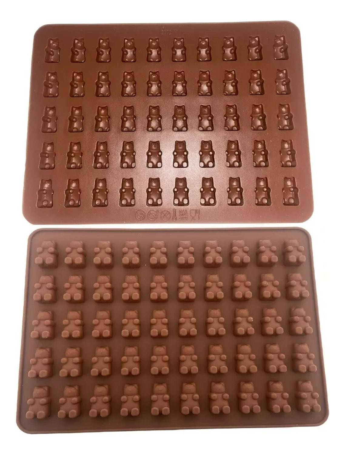 MOLDE DE SILICONA OSITOS MOLDES SILICONA REPOSTERIA 50 OSITO MULTICOLOR-146366 - 7