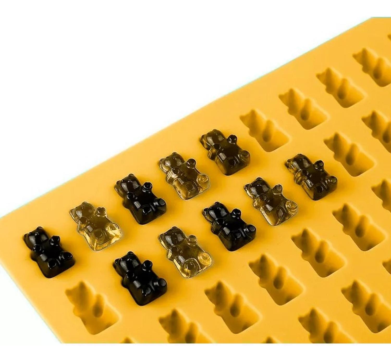 MOLDE DE SILICONA OSITOS MOLDES SILICONA REPOSTERIA 50 OSITO MULTICOLOR-146366 - 9