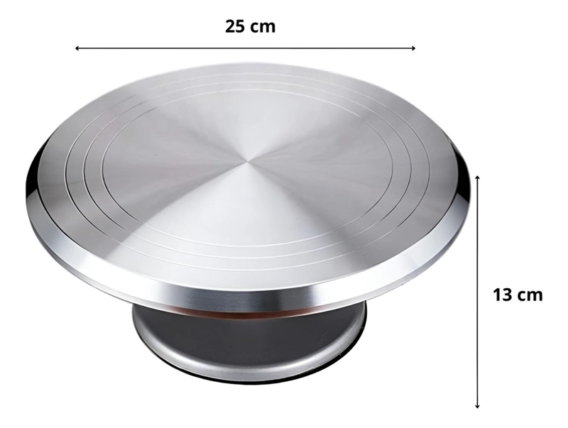 BASE TORTA BASE GIRATORIA TORTA BASE DE TORTA CIRCULAR 25CM - 3