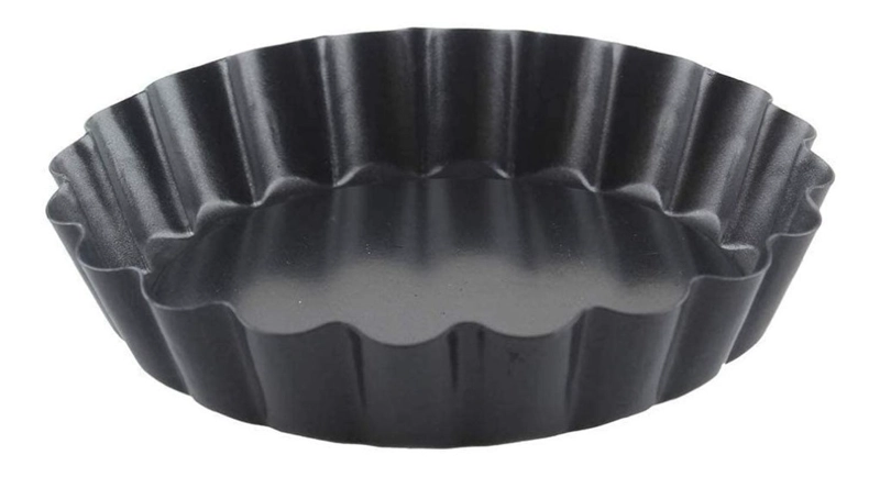 PACK X12 MOLDES TARTALETA DESMONTABLE TARTA INDIVIDUAL 12CM GRIS - 3