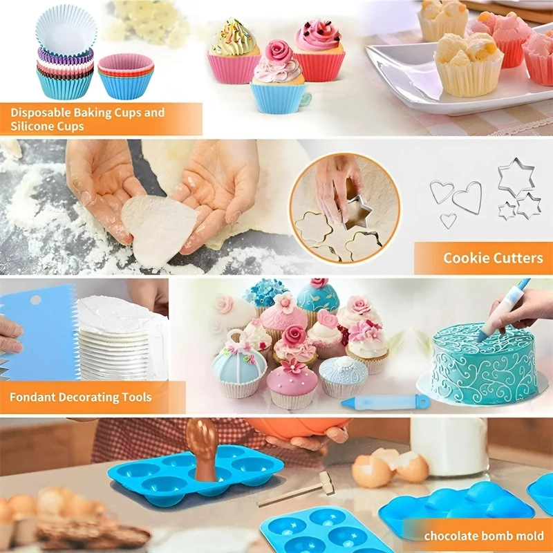 SET DE PASTELERIA KIT DECORACION PARA REPOSTERIA 236PCS - 5