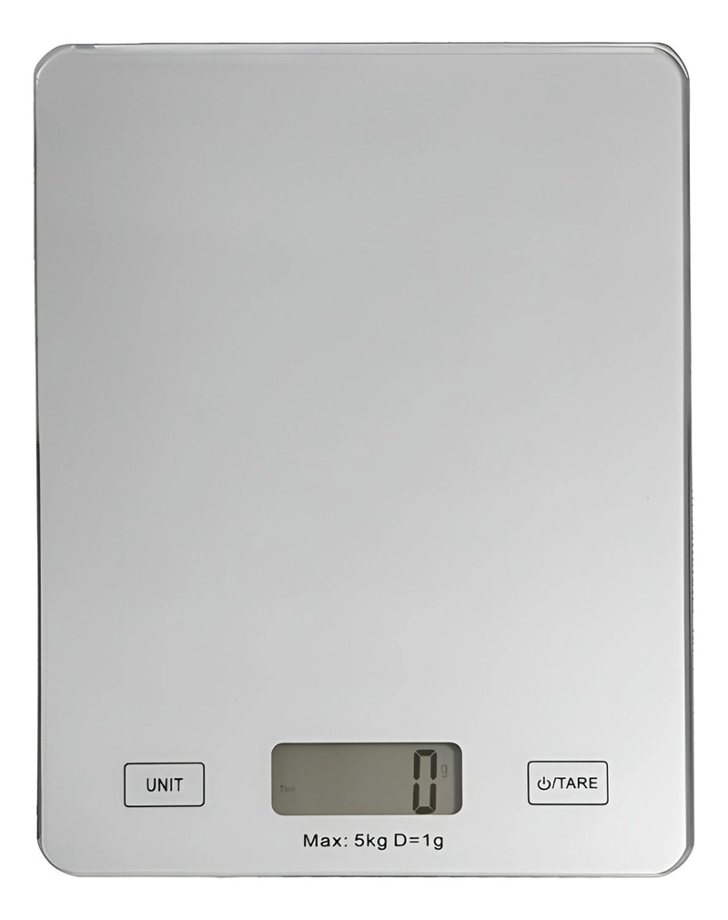 [PLAT-173623] GRAMERA DIGITAL PESA GRAMERA COCINA PESA ALIMENTOS 5KG/0.01G PLATEADO 5 KG - 1
