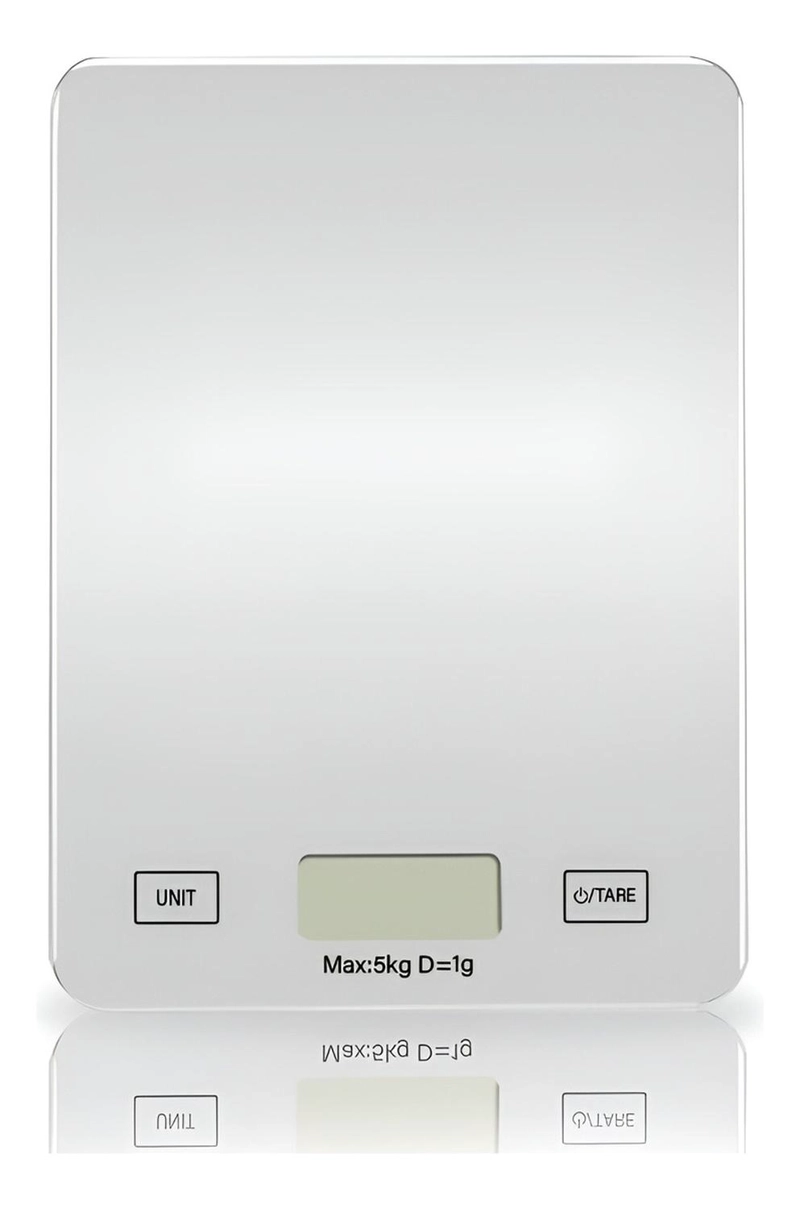 [PLAT-173623] GRAMERA DIGITAL PESA GRAMERA COCINA PESA ALIMENTOS 5KG/0.01G PLATEADO 5 KG - 6