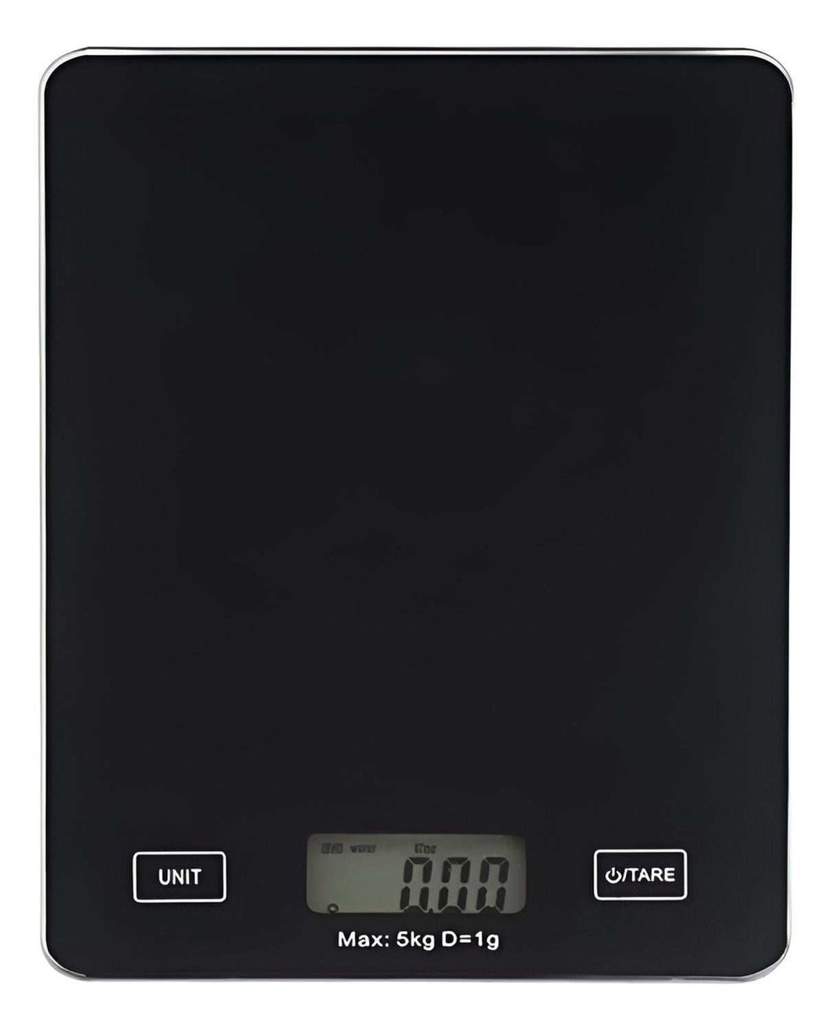 GRAMERA DIGITAL PESA GRAMERA COCINA PESA ALIMENTOS 5KG/0.01G NEGRO 5 KG - 1