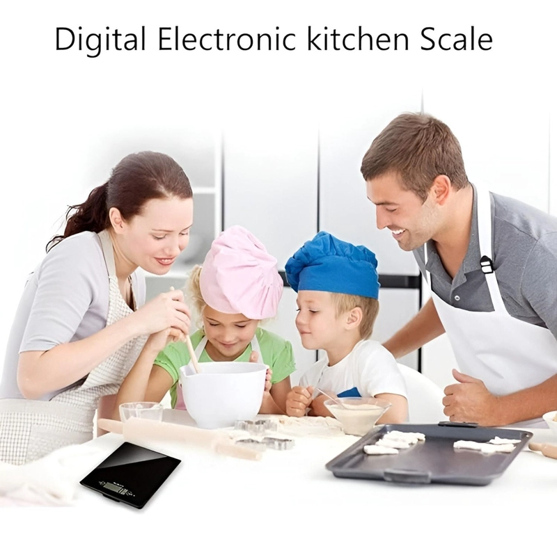GRAMERA DIGITAL PESA GRAMERA COCINA PESA ALIMENTOS 5KG/0.01G NEGRO 5 KG - 9