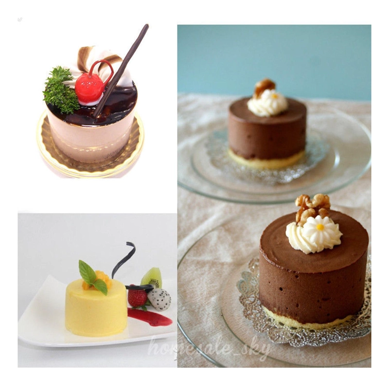 MOLDE DE SILICONA CHEESECAKE MOLDE JABON MOLDE 6CAVID REDOND - 6