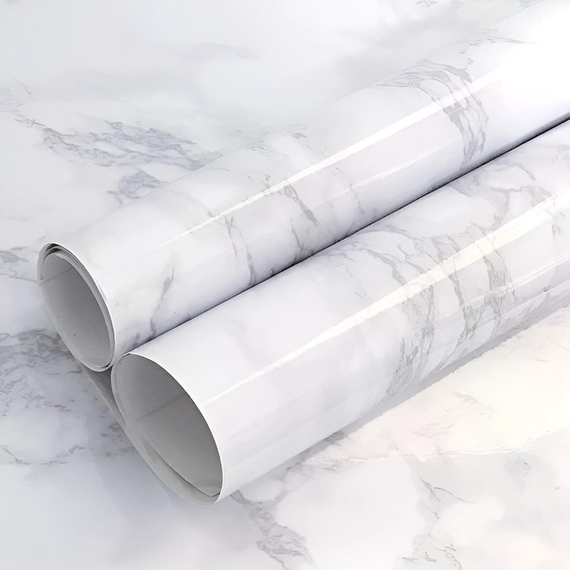 2 PAPEL MURAL PVC AUTOADHESIVO PAPEL PARA PARED 10MT MARMOL BEIGE - 8