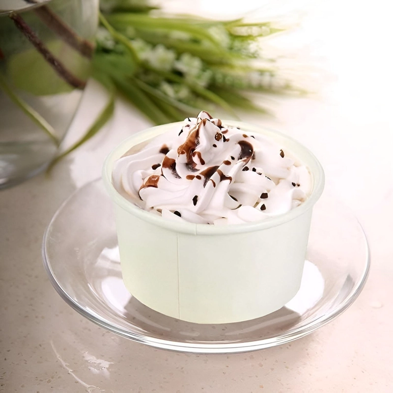 VASOS POLIPAPEL HELADO VASOS DESECHABLES POTE HELADO 4OZ - 9