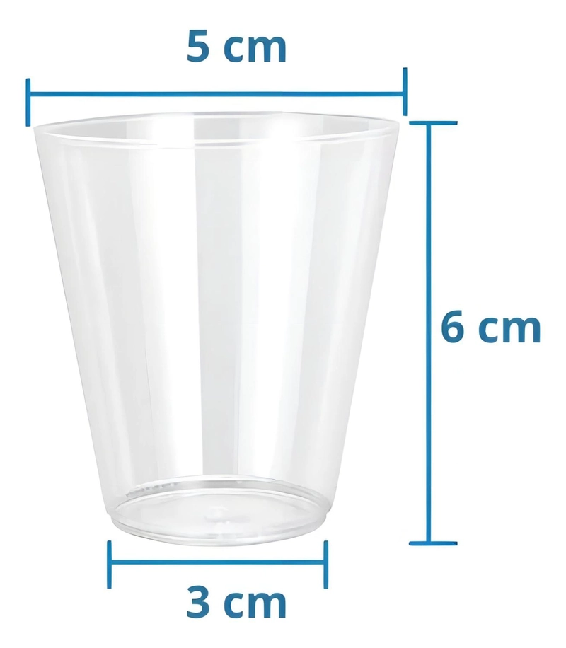 200 VASOS PLASTICOS VASOS POSTRE VASOS ACRILICOS POSTRES 2OZ - 3