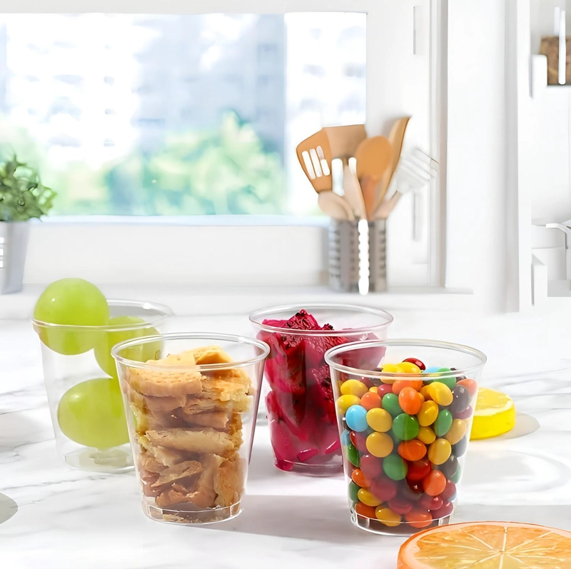 200 VASOS PLASTICOS VASOS POSTRE VASOS ACRILICOS POSTRES 2OZ - 4