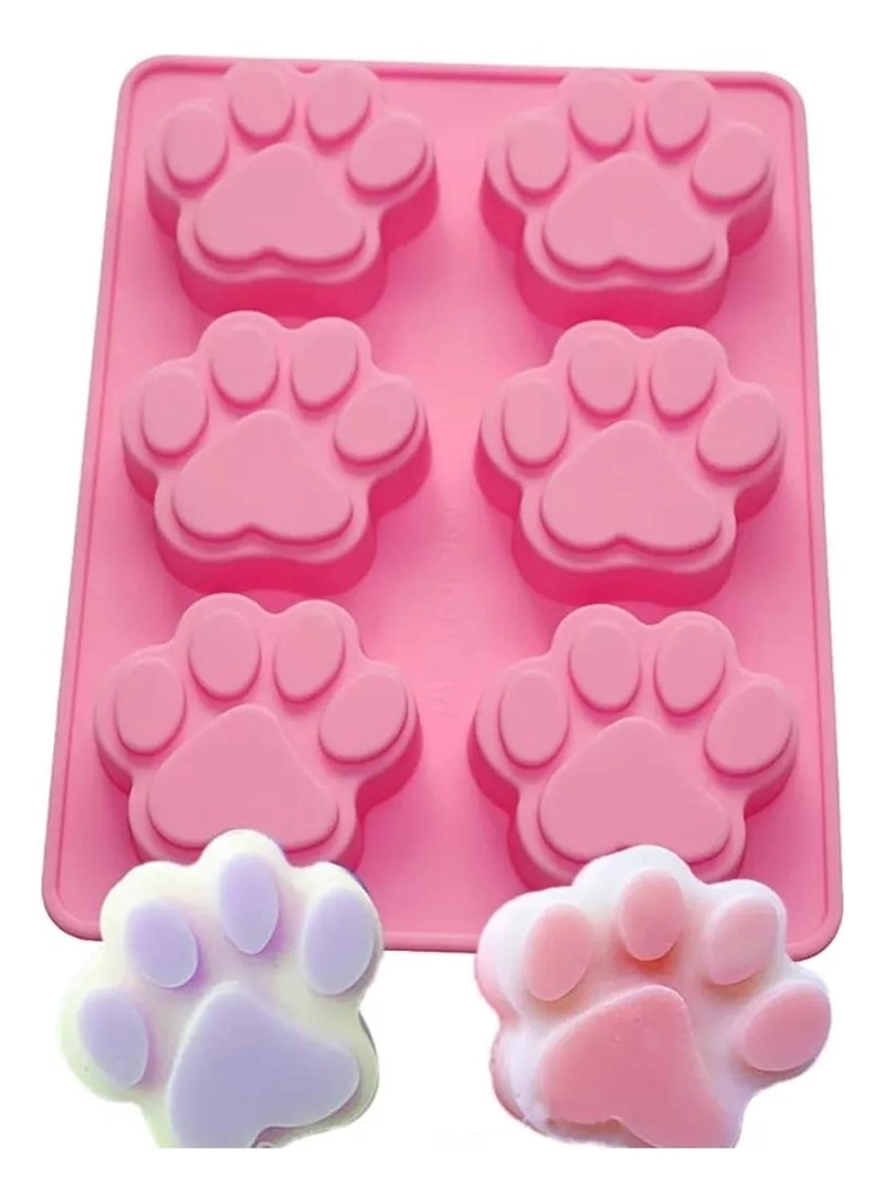 MOLDE SILICONA HUELLA MOLDES DE SILICONA MASCOTA PATA 6CAV - 1