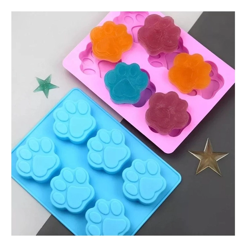MOLDE SILICONA HUELLA MOLDES DE SILICONA MASCOTA PATA 6CAV - 4