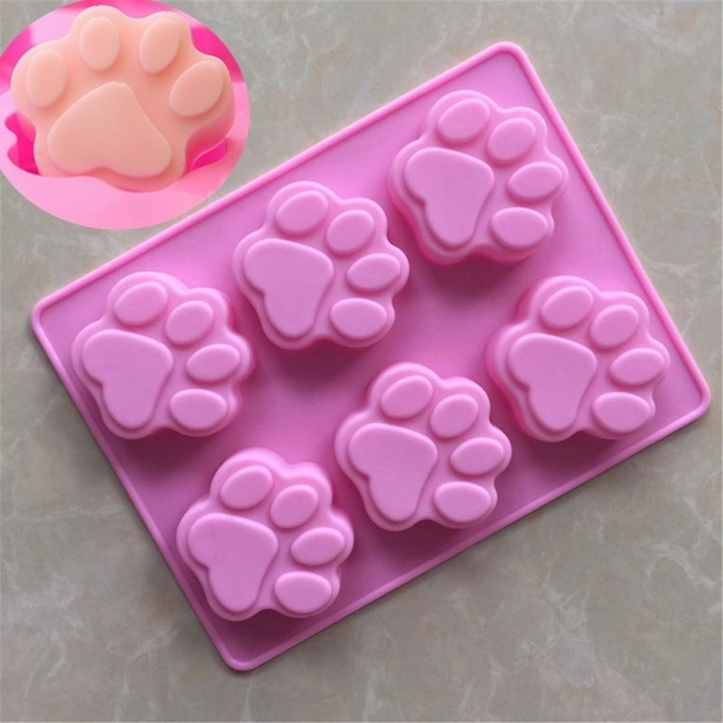 MOLDE SILICONA HUELLA MOLDES DE SILICONA MASCOTA PATA 6CAV - 6