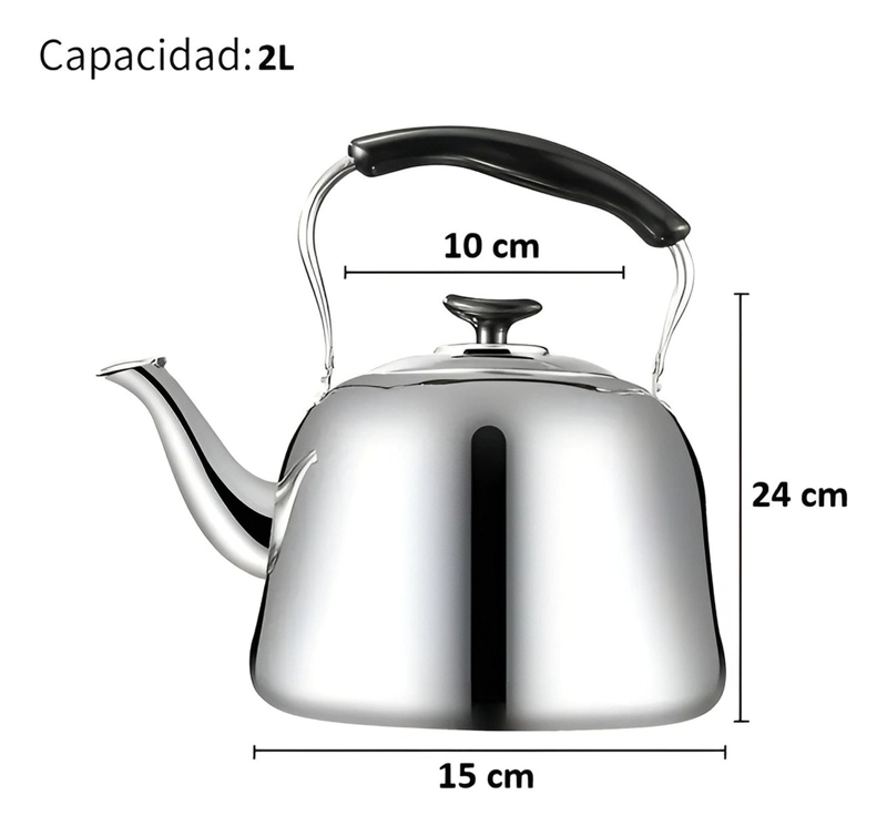 TETERA DE TE TETERA DE AGUA TETERAS FILTRO TE INFUSOR 2.0 L - 3