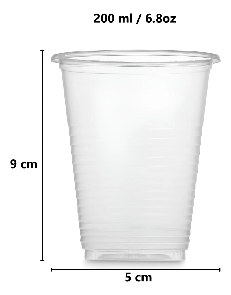 VASOS PLASTICOS DESECHABLES VASOS PLASTICOS VASO 200ML - 3